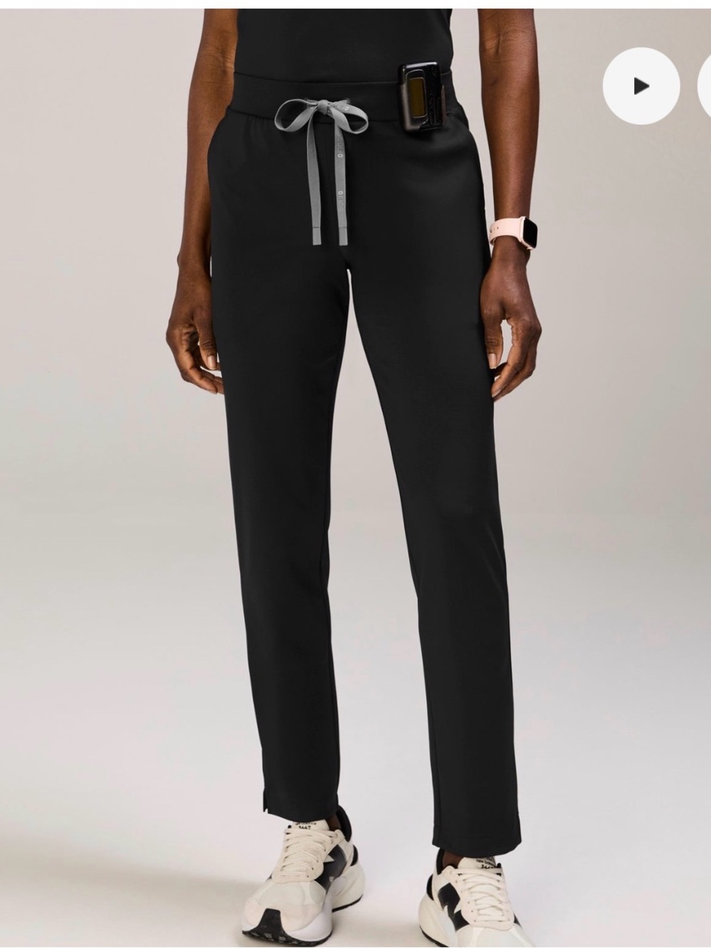 Figs formx Tena slimmed tapered scrub pant black NWOT